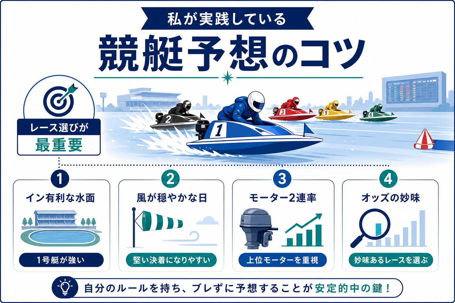 私が実践している競艇予想のコツ